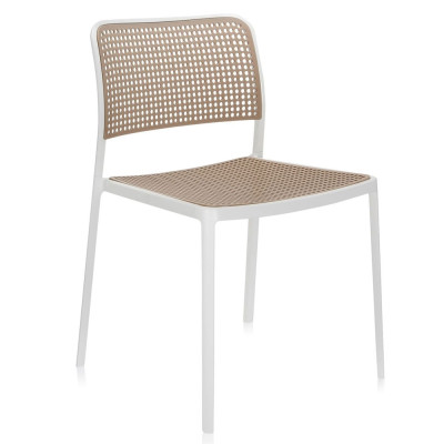 Kartell - Audrey Stuhl - Weiß - Sand Kartell - Audrey Stuhl - Weiß - Sand
