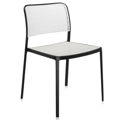 Kartell - Audrey Stuhl - Schwarz - Weiß Kartell - Audrey Stuhl - Schwarz - Weiß