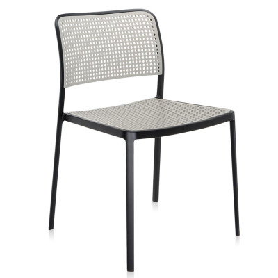 Kartell - Audrey Stuhl - Schwarz - Hellgrau Kartell - Audrey Stuhl - Schwarz - Hellgrau