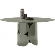mogg - Shape Tisch Rund - 160 cm | Zementgrau/grün