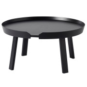 Muuto - Around Coffee Table - Groß | Schwarz