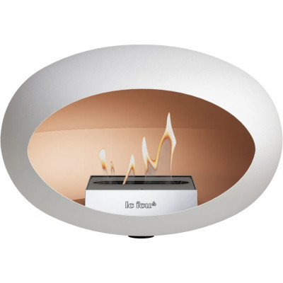 Le Feu - Dome Wall Bioethanol-Kamin Weiß - Nickel | Stahl Le Feu - Dome Wall Bioethanol-Kamin Weiß - Nickel | Stahl