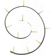 Kartell - Popworm Bücherregal - 520 cm | Schwarz-Gold