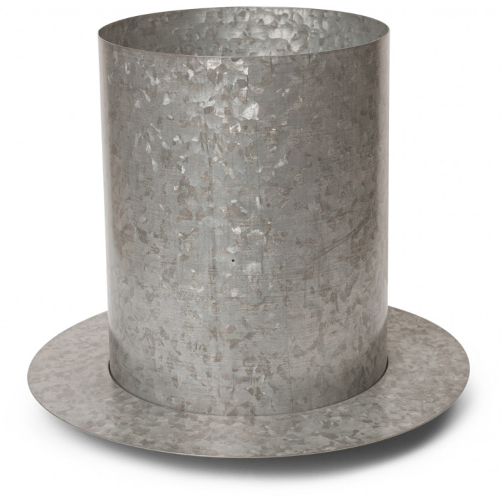 Ferm Living - Auran Blumentopf L - Verzinkt Ferm Living - Auran Blumentopf L - Verzinkt