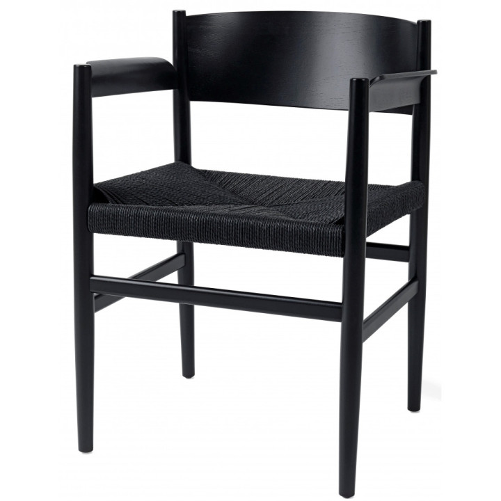 Mater - Nestor Stuhl - Kordel schwarz Mater - Nestor Stuhl - Kordel schwarz