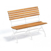 Weishäupl - Classic Bank ohne Armlehnen - 2-Sitzer | Weiß