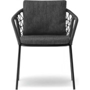 Pedrali -  Panarea 3675.8 Rückenkissen für Panarea 3675 Armlehnstuhl - Anthrazit