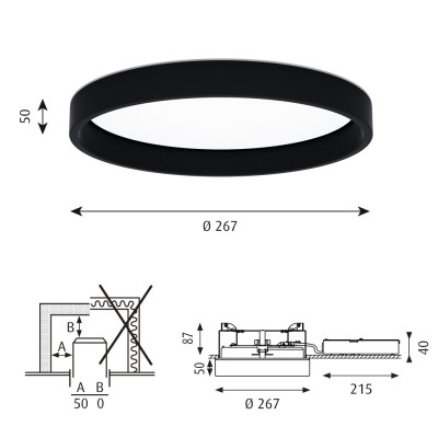 Louis Poulsen - LP Circle Halbeinbau Deckenleuchte Louis Poulsen - LP Circle Halbeinbau Deckenleuchte