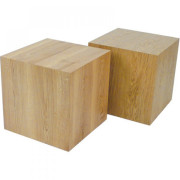 Jan Kurtz - Block Hocker Eiche - 29 x 29 x H 46 cm