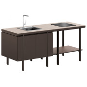 Emu - Emily Outdoorküche Kombination 1 - Indischbraun (41) / Blei (53)