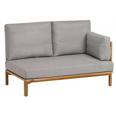 Weishäupl - New Hampton 2 Sitzer-Element -  Armlehne rechts - Metallwangen Weiß | Multicolor Mini (Acryltuch) Weishäupl - New Hampton 2 Sitzer-Element -  Armlehne rechts - Metallwangen Weiß | Multicolor Mini (Acryltuch)