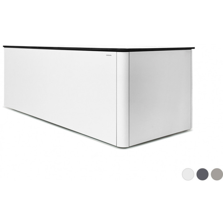 Conmoto - Ronda Kissentruhe - Taupe / mit Edelstahlrollen Conmoto - Ronda Kissentruhe - Taupe / mit Edelstahlrollen