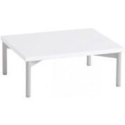 Muuto - Stacked Podium mit Rohrgestell - 43.5x35 cm | Weiß / Grau