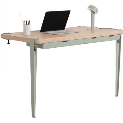TIPTOE - Classic Wandschreibtisch mit Schubladen - Eucalyptus Grey | Eichenholz TIPTOE - Classic Wandschreibtisch mit Schubladen - Eucalyptus Grey | Eichenholz