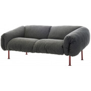 Zanotta - ZA:ZA Sofa 202 - Grau (Quid 40357) / Rot Zanotta - ZA:ZA Sofa 202 - Grau (Quid 40357) / Rot