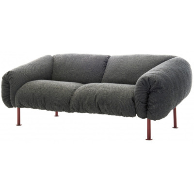 Zanotta - ZA:ZA Sofa 202 - Grau (Quid 40357) / Rot Zanotta - ZA:ZA Sofa 202 - Grau (Quid 40357) / Rot