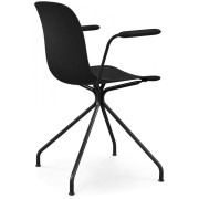 Magis - Troy Armlehnenstuhl Kreuzfuß Outdoor - Schwarz