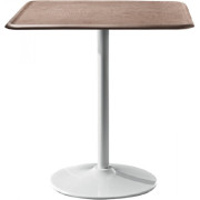 Magis - Pipe Tisch 71x71 cm - Weiß/Buche Natur