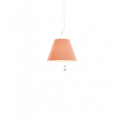 Luceplan - Costanza Pendelleuchte mit Zugseil - Mystisches Rosa