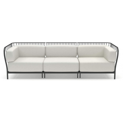 Emu - Cannolè 3-Sitzer Sofa - Antikeisen (22) / Polster: Weiß (700/12) Emu - Cannolè 3-Sitzer Sofa - Antikeisen (22) / Polster: Weiß (700/12)