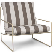 Ferm Living - Desert Sessel - Cashmere / Chocolate (Stripe)