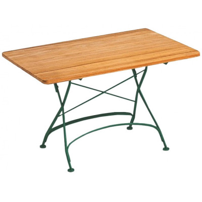 Weishäupl - Classic Tisch 120x80 cm - Teak Deck | Dunkelgrün Weishäupl - Classic Tisch 120x80 cm - Teak Deck | Dunkelgrün