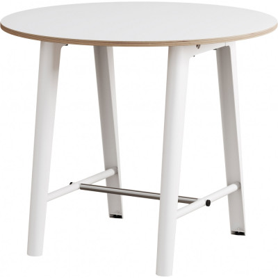 TIPTOE - New Modern Hoher Tisch rund - 90 cm | Multiplex weiß | Cloudy white TIPTOE - New Modern Hoher Tisch rund - 90 cm | Multiplex weiß | Cloudy white