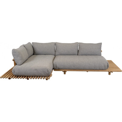 Cane-line - Sticks Plattform Ecksofa - Teak / Hellbraun (Rise) Cane-line - Sticks Plattform Ecksofa - Teak / Hellbraun (Rise)