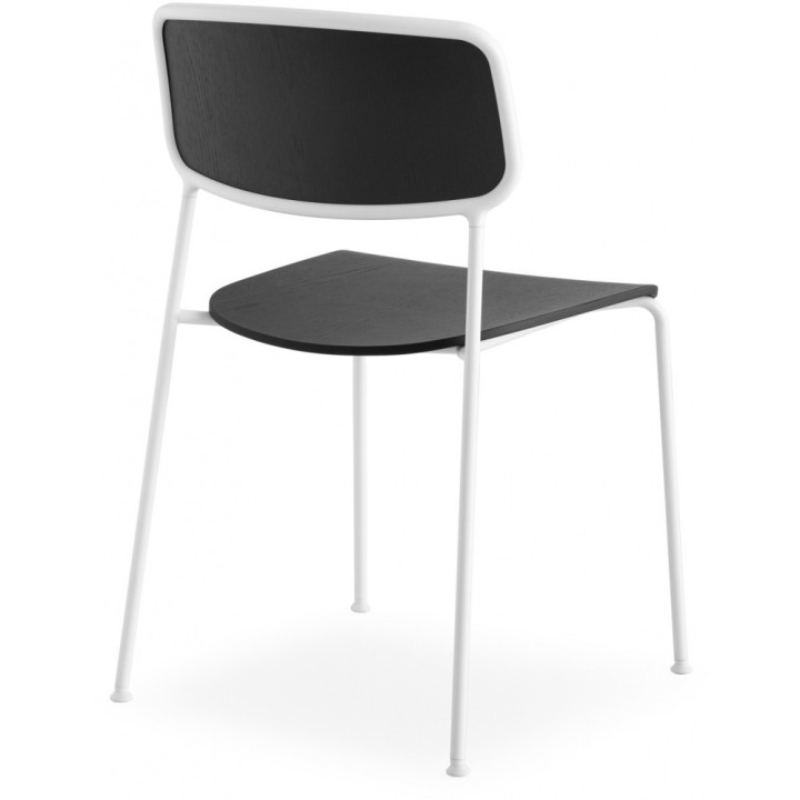 La Palma - Kisat Stuhl Gestell Weiß (2-er Set) - Schwarz gebeizt La Palma - Kisat Stuhl Gestell Weiß (2-er Set) - Schwarz gebeizt