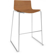 Arper - Catifa 46 0571 Barhocker Holz H 76cm - Eiche Natur | Verchromt