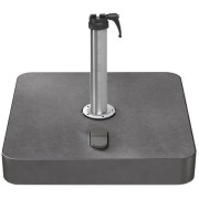 Glatz - Rollensockel M4 mit Decorplatte und Standrohr M4 - 120 kg anthrazit / mit Decorplatte Anthrazit