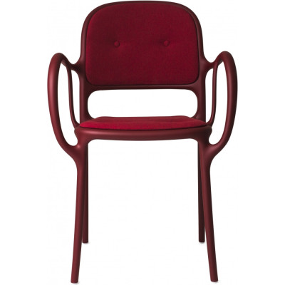 Magis - Mila Armlehnstuhl Gepolstert - Rot/Rot Magis - Mila Armlehnstuhl Gepolstert - Rot/Rot