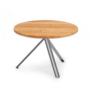 Weishäupl - Trio Beistelltisch Teak - Ø 65 cm | Edelstahl