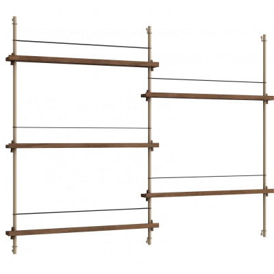 Moebe - MS.115.2 Magazin Regal Eiche geräuchert - Warmes Grau Moebe - MS.115.2 Magazin Regal Eiche geräuchert - Warmes Grau