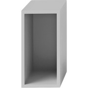 Muuto - Stacked Regal mit Rückwand - Klein | Hellgrau