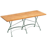 Weishäupl - Classic Tisch 180x80 cm - Teak Deck | Dunkelgrün