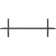 Ferm Living - Sector Regal Single Breit - Esche schwarz / Messing