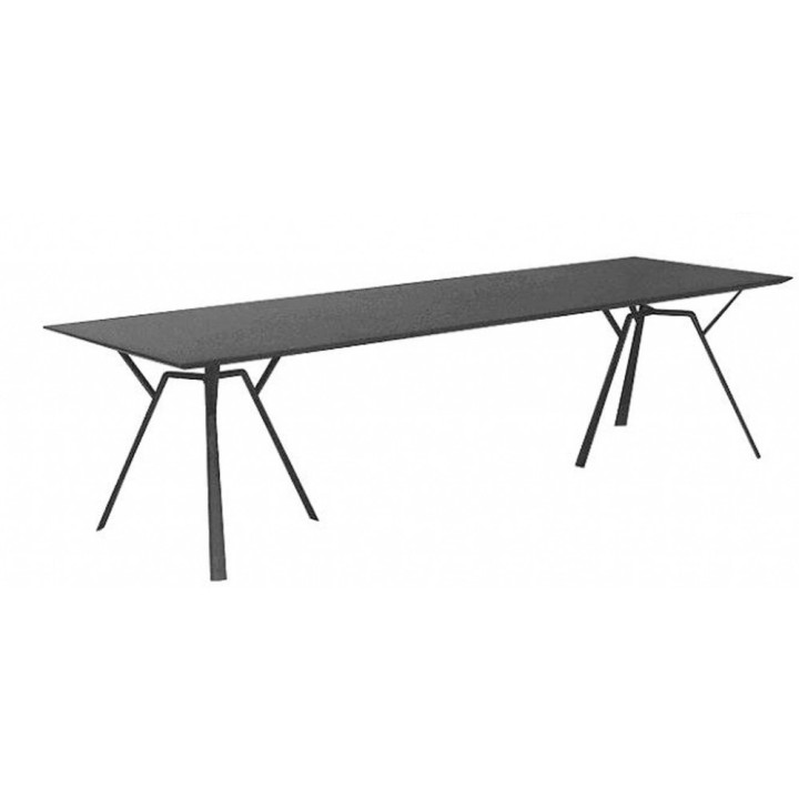 Fast - Radice Quadra Tisch - 290 x 90 cm | Metallgrau Fast - Radice Quadra Tisch - 290 x 90 cm | Metallgrau
