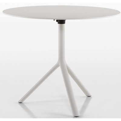 Plank - MIURA Tisch Ø90 cm klappbar - HPL Weiß Plank - MIURA Tisch Ø90 cm klappbar - HPL Weiß