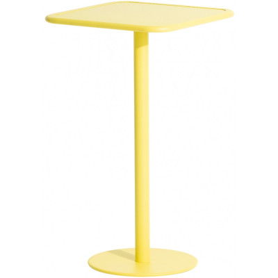 Petite Friture - Week-End High Square Table Bistrotisch - Gelb Petite Friture - Week-End High Square Table Bistrotisch - Gelb