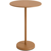 Muuto - Linear Steel Café Tisch Rund H 105 cm - Burnt Orange