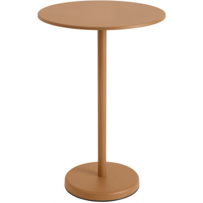 Muuto - Linear Steel Café Tisch Rund H 105 cm - Burnt Orange Muuto - Linear Steel Café Tisch Rund H 105 cm - Burnt Orange