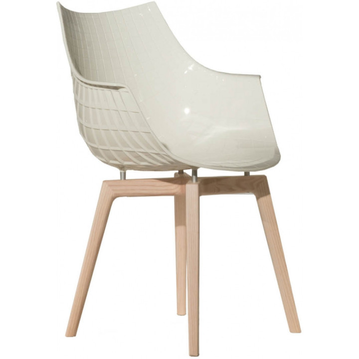 Driande - Meridiana Stuhl mit 4 Holzbeinen Driande - Meridiana Stuhl mit 4 Holzbeinen