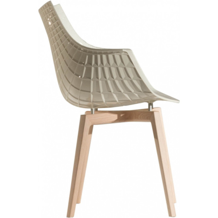 Driande - Meridiana Stuhl mit 4 Holzbeinen Driande - Meridiana Stuhl mit 4 Holzbeinen