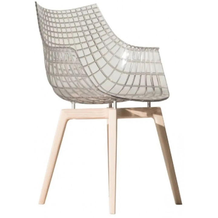 Driande - Meridiana Stuhl mit 4 Holzbeinen Driande - Meridiana Stuhl mit 4 Holzbeinen