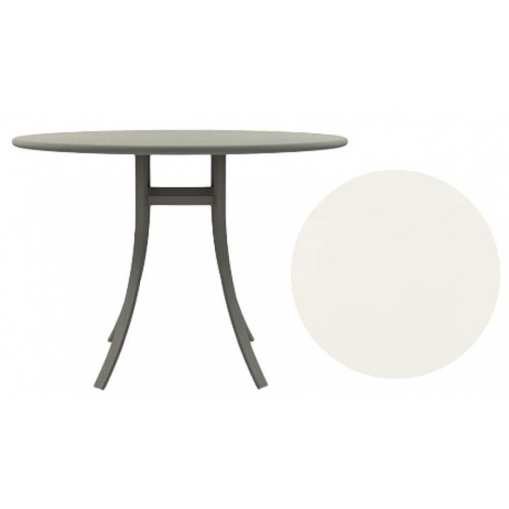 Ethimo - Elisir Esstisch Ø110 - Lily White Ethimo - Elisir Esstisch Ø110 - Lily White
