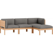 Moebe - Modular Sofa 3-Sitzer mit Armlehnen und Chaise Longue Autumn - Autumn 131 Moebe - Modular Sofa 3-Sitzer mit Armlehnen und Chaise Longue Autumn - Autumn 131