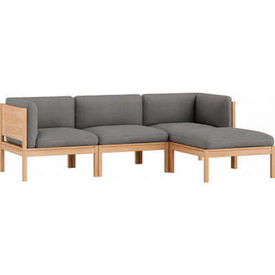 Moebe - Modular Sofa 3-Sitzer mit Armlehnen und Chaise Longue Autumn - Autumn 131 Moebe - Modular Sofa 3-Sitzer mit Armlehnen und Chaise Longue Autumn - Autumn 131