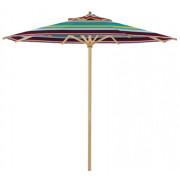 Weishäupl - Klassiker Sonnenschirm Ø250 cm mit Flaschenzug und Knick - Multicolor (33) | mit Schutzhülle