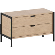 TIPTOE - Unit Regal 1 mit Schubladen - Graphit schwarz | 50 cm | 80 cm | 1